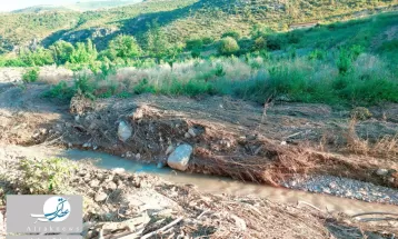 آثار به‌جامانده از سیل روستای کاستان