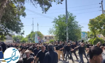 سوگواری روز عاشورا در شهر آشخانه