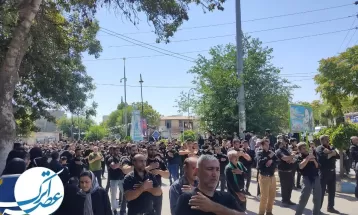 سوگواری روز عاشورا در شهر آشخانه