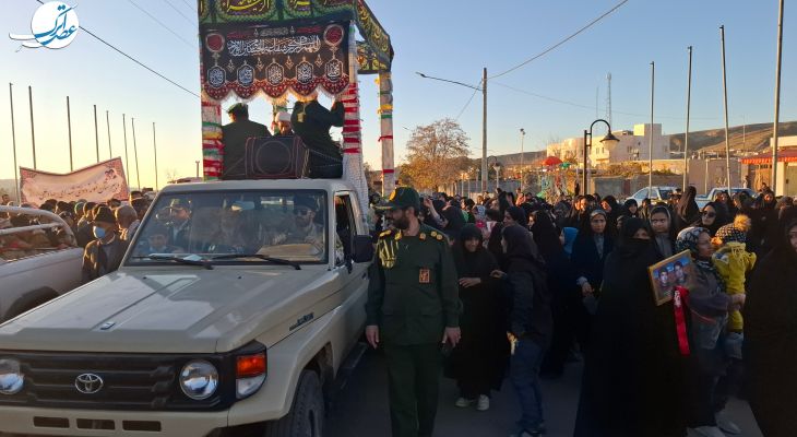 استقبال مردم رازوجرگلان از شهدای گمنام