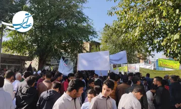 راهپیمایی روز استکبارستیزی در آشخانه