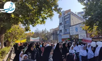 راهپیمایی روز استکبارستیزی در آشخانه