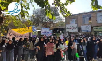 راهپیمایی روز استکبارستیزی در آشخانه