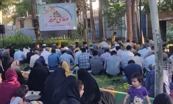 دعای عرفه در پارک وحدت شهر آشخانه