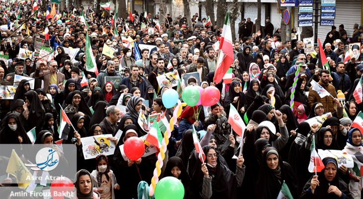 حضور بی‌نظیر بجنوردی‌ها در جشن انقلاب اسلامی