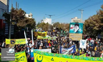 راهپیمایی ۱۳ آبان در شیروان